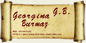 Georgina Burmaz vizit kartica